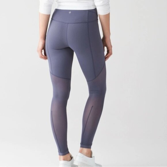 Lululemon Sculpt It Tight Leggings Greyvy High Rise Full Length Size 6 - Picture 4 of 14